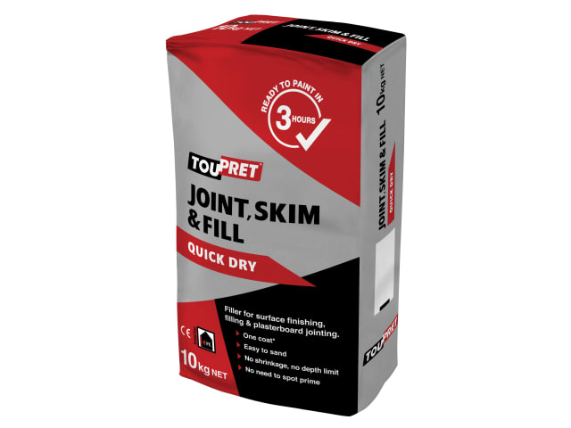 Quick Dry Joint Skim & Fill 10kg TOUFGBJSR10G