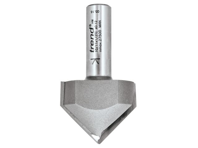 10/11 x 1/2 TCT V-Groove Chamfer 45° 19.0 x 38mm TRE101112TC