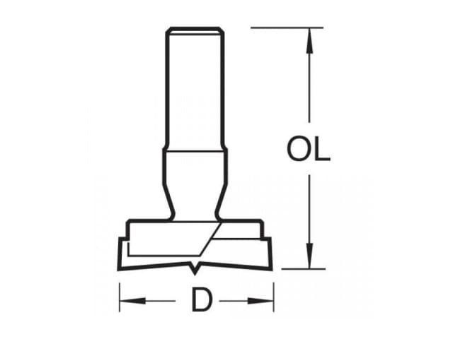 105/35 x 1/2 TCT Hinge Sinking Machine Bit 35mm TRE1053512TC - Image 5