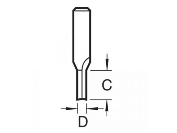3/1 x 1/4 TCT Two Flute Cutter 5.0 x 16mm TRE3114TC - Image 2