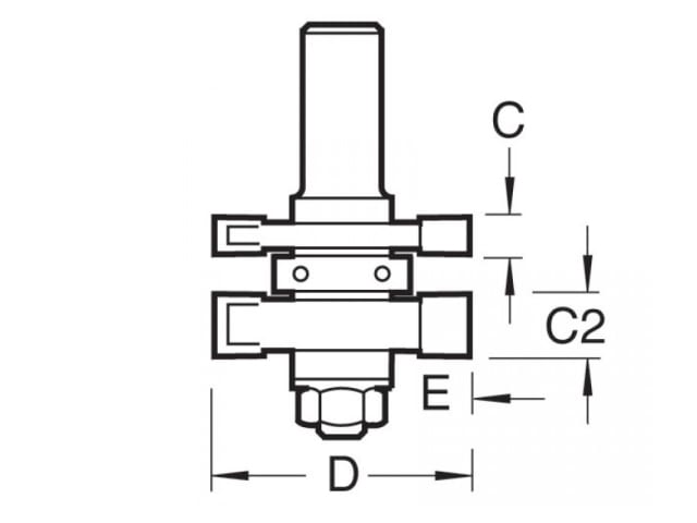 337 x 1/2 TCT Tongue & Groove Set 6.35mm x 10.0mm TRE33712TC - Image 2