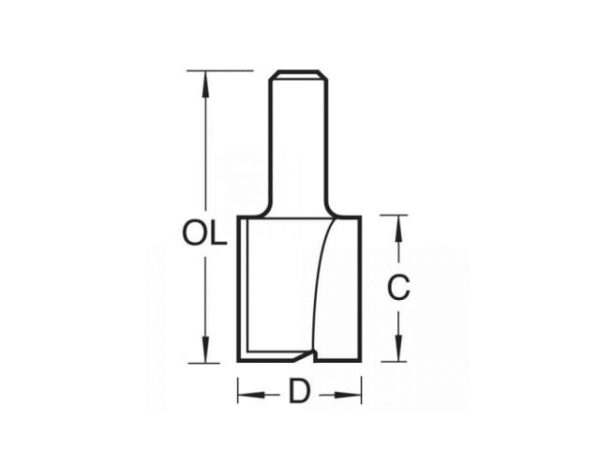 4/5 x 1/2 TCT Two Flute Cutter 19.1 x 25mm TRE4512TC - Image 2