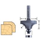 46/12 x 1/4 TCT Bearing Guided Ovolo & Round Over 4.8mm Radius TRE461214TC