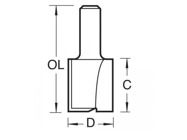 4/80 x 1/2 TCT Two Flute Cutter 25.4 x 37mm TRE48012TC - Image 2