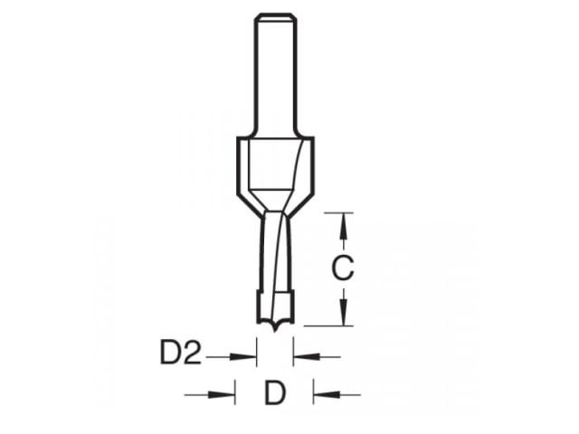 62/10 x 1/4 TCT Drill / Countersink / Counterbore TRE621014TC - Image 3