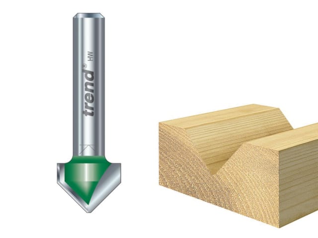 C044 x 1/4 TCT Chamfer V-Groove 45° 6.0 x 12.7mm TREC04414TC