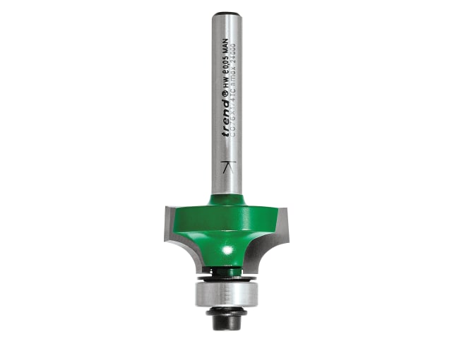 C076 x 1/4 TCT Bearing Guided Ovolo & Round Over 6.3mm Radius TREC07614TC