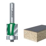 C115 x 1/4 TCT 90° Bearing Guided Trimmer Cutter 9.5 x 12.7mm TREC11514TC