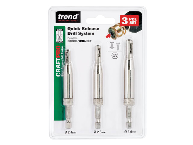 CraftPro Quick-Release Drill Bit Guide Set - 3 Piece TRECRQRDBGS - Image 6