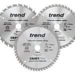CraftPro Cordless Saw Blade 165 x 20mm x 24T/40T/52T (Pack 3) TRECSB1653PB