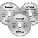 CraftPro Mitre Saw Blade 216 x 30mm x 24T/48T/60T (Pack 3) TRECSB216P3