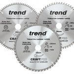 CraftPro Table Saw Blade 250 x 30mm x 48T/60T/84T (Pack 3) TRECSB250P3