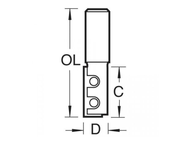 RT/10 x 1/2 TC Straight Blade Rota-Tip 12.7mm x 76mm TRERT1012TC - Image 2
