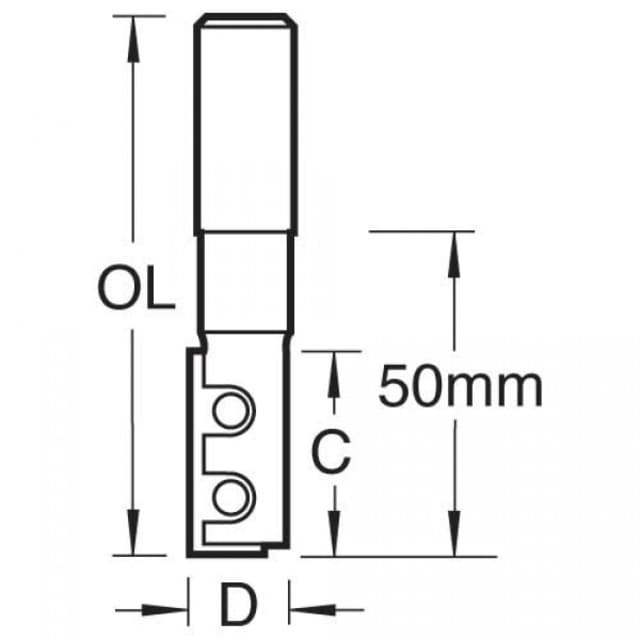 RT/11 x 1/2 TC Straight Blade Rota-Tip 12.7mm x 100mm TRERT1112TC - Image 2