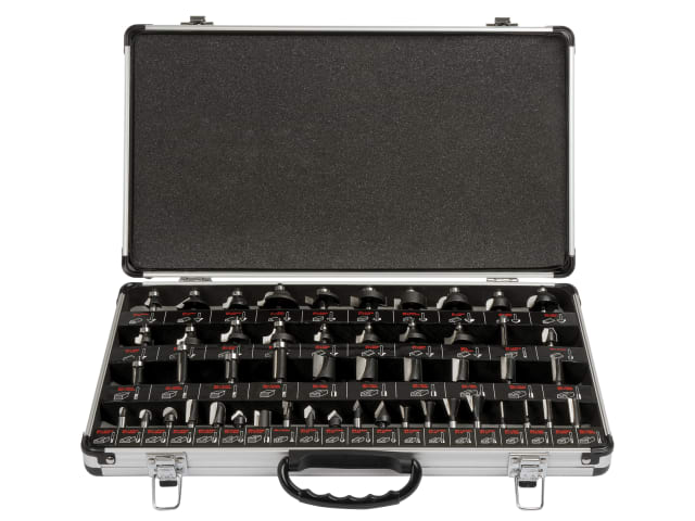 1/4in TCT Router Bit Starter Set - 50 Piece TRESET50PC14