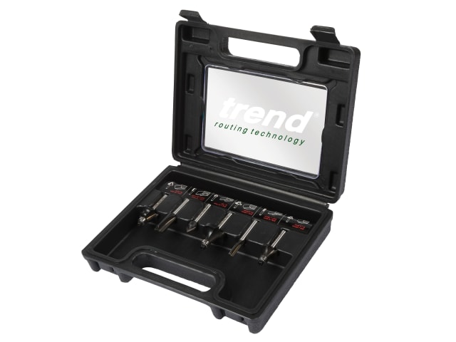 1/4in TCT Router Cutter Set -  6 Piece TRESET6PC14