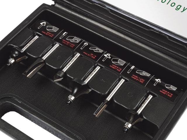 1/4in TCT Router Cutter Set -  6 Piece TRESET6PC14 - Image 2