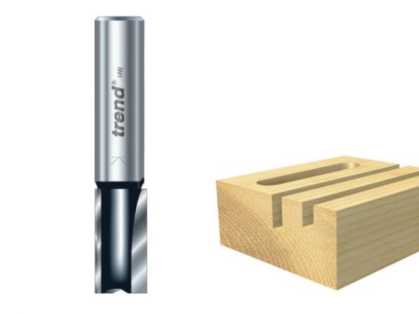 TR12 x 1/4 TCT Two Flute Cutter Long Shank 12 x 19mm TRETR1214TC