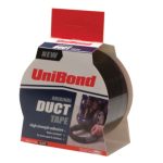 Duct Tape 50mm x 25m Black UNI1517009