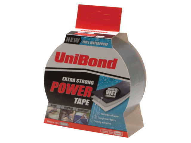 Powertape 50mm x 25m Silver UNI1518497