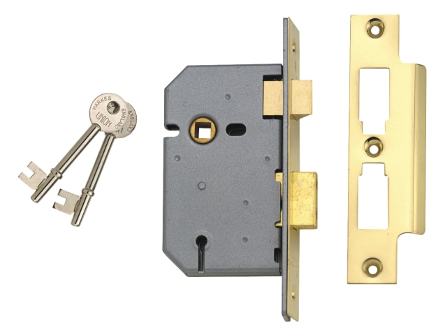 2277 3 Lever Mortice Sashlock Satin Chrome 65mm 2.5in Box UNNJ2277SC25