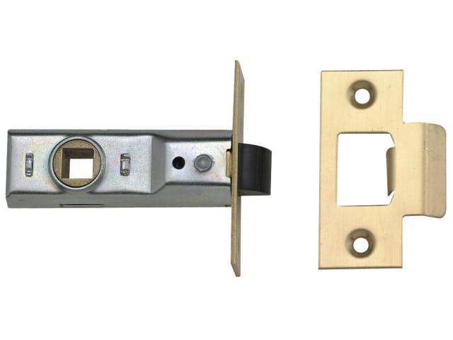 Tubular Mortice Latch 2648 Polished Brass 76mm 3in Visi UNNY2648PL30