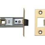 Tubular Mortice Latch 2648 Polished Brass 64mm 2.5in Visi UNNY2648PL25
