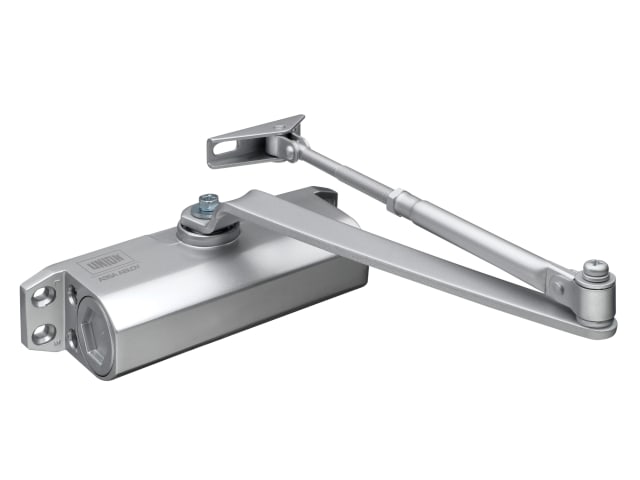 CE3F Fixed Size 3 Rack & Pinion Door Closer Silver UNNJCE3F