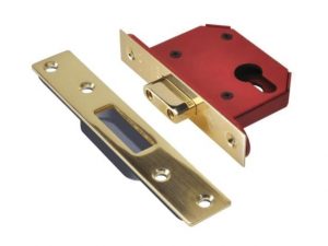 StrongBOLT 21EU EUS-PB-2.5 Euro Deadlock Plated Brass 68mm 2.5in UNNJL21EPB25