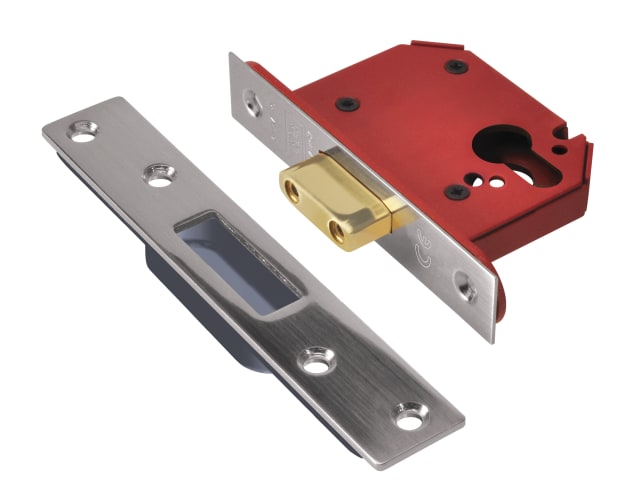 StrongBOLT 21EU EUS-SS-2.5 Euro Deadlock Stainless Steel 68mm 2.5in UNNJL21ESS25
