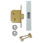 3G115 C Series 5 Lever Deadlock 67mm 2.5in Satin Chrome UNNV3G115C67