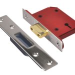 StrongBOLT 2103S 3 Lever Mortice Deadlock Stainless Steel 81mm 3in Visi UNNY2103SS30