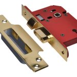 StrongBOLT 2203S 3 Lever Mortice Sashlock Polished Brass 81mm 3in Visi UNNY2203PB30