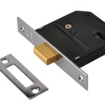 ES-DL Essentials 3 Lever Mortice Deadlock Polished Brass 79mm 3in Visi UNNYESDLPB30
