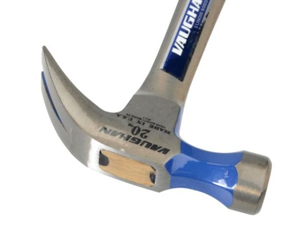 R20 Curved Claw Nail Hammer All Steel Smooth Face 570g (20oz) VAUR20 - Image 3