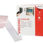 VELCRO® Brand Stick On Tape 20mm x 10m White VEL60219
