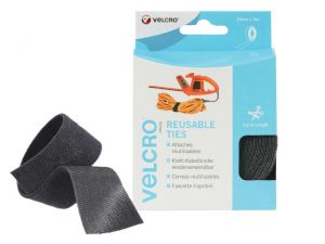 VELCRO® Brand ONE-WRAP® Reusable Ties 30mm x 5m Black VEL60254