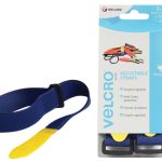 VELCRO® Brand Adjustable Straps (2) 25mm x 46cm Blue VEL60328