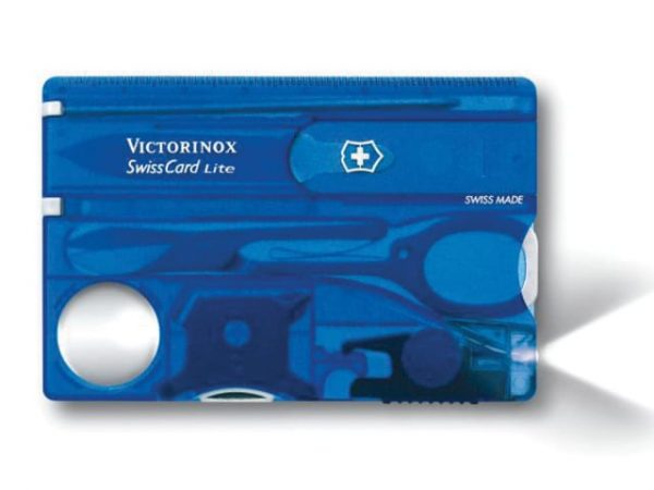 SwissCard Lite Translucent Blue Blister Pack VICJSWCLBLB