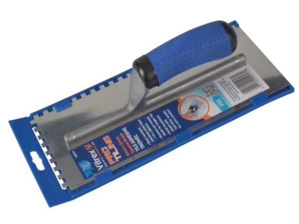 Professional Notched Adhesive Trowel 6mm Stainless Steel 11 x 4.1/2in VIT102957 - Image 2