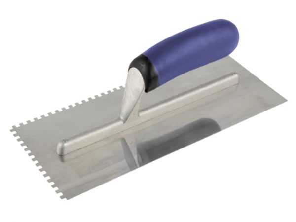 Professional Notched Adhesive Trowel 4mm Stainless Steel 11 x 4.1/2in VIT102970