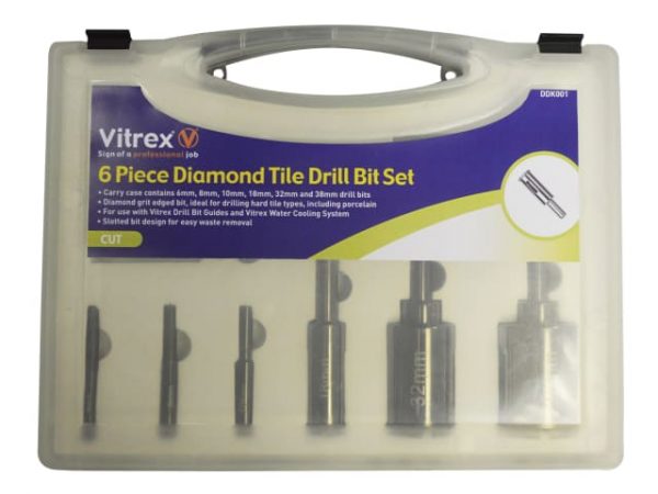 DDK001 Porcelain Drill Kit -  6 Piece VITDDK001