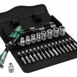 8100 SA 6 Zyklop Speed Ratchet & Socket Metric Set of 28 1/4in Drive WER004016