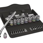 8100 SB 8 Zyklop Metal Switch Slim Ratchet & Socket Set of 29 Metric 3/8in Drive WER004048