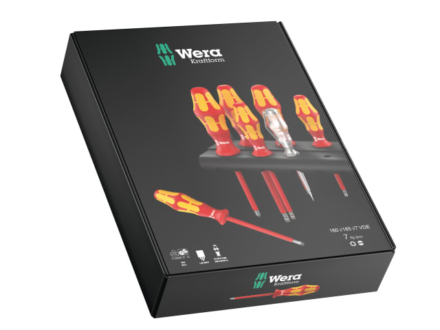 Kraftform Plus VDE Series 100 Screwdriver Set - 7 Piece SL/PZ WER006148 - Image 2