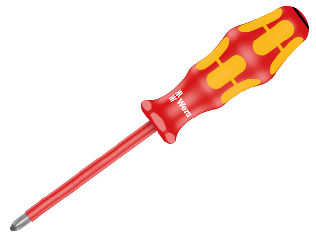 Kraftform Plus 165i VDE Insulated Screwdriver Pozidriv Tip PZ2 x 100mm WER006164