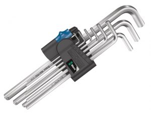 950/9 Chrome Plated Holding Function Hex-Plus L-Key Set -  9 Piece (1.5-10mm) WER022130