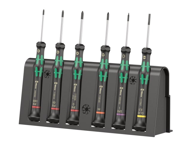 2050/6 Kraftform Micro Screwdriver Set - 6 Piece WER030181