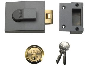 81 Rollerbolt Nightlatch 60mm Backset DMG Finish Box YAL81DMGPB