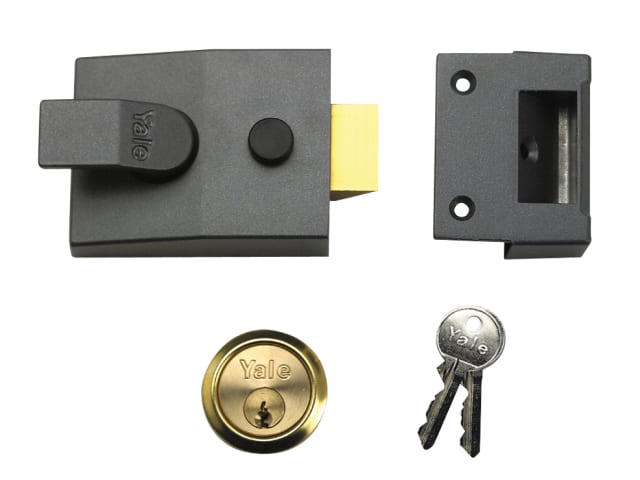 88 Standard Nightlatch 60mm Backset DMG Finish 60mm Backset Box YAL88DMGPB